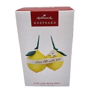 NEW Hallmark Keepsake 2023 Live Life With Zest Hanging Lemon Christmas Ornament